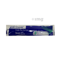 Emerald 3ml Syringe With Needle 24g X 1inch Buy Packet Of 1 Syringe At Best Price In India 1mg