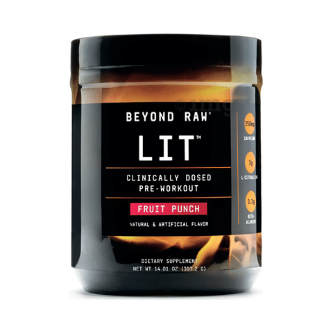 Gnc Beyond Raw Lit Fruit Punch Buy Jar Of 397 Gm Powder At Best Price In India 1mg