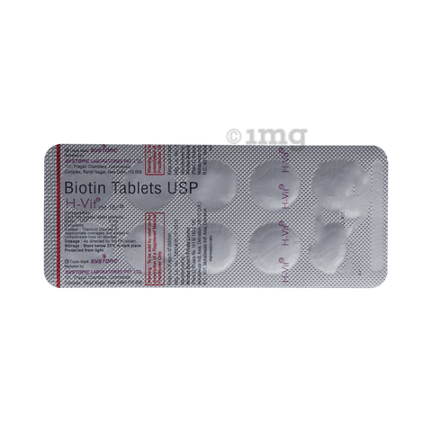 H Vit Biotin Tablet Buy Strip Of 10 Tablets At Best Price In India 1mg