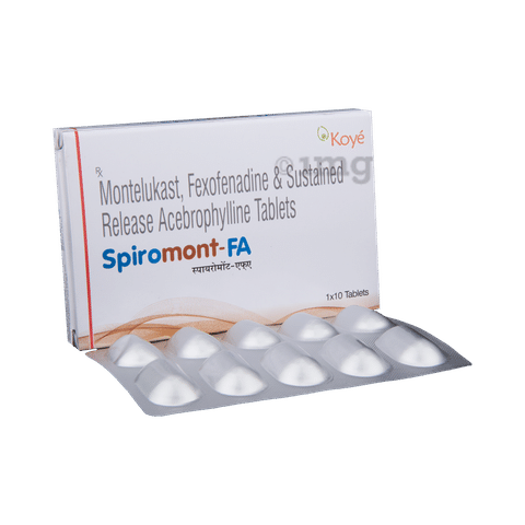 Spiromont Fa Tablet Sr View Uses Side Effects Price And Substitutes 1mg