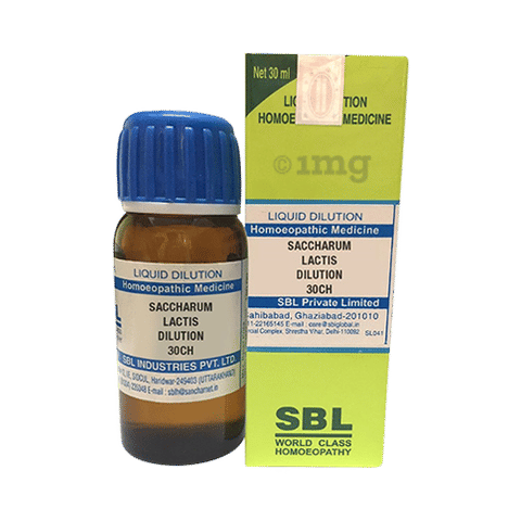 Sbl Saccharum Lactis Dilution 30 Ch Buy Bottle Of 30 Ml Dilution At Best Price In India 1mg
