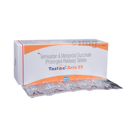 Tazloc Beta 25 Tablet Pr View Uses Side Effects Price And Substitutes 1mg