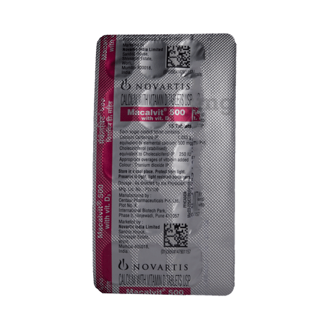 Macalvit 500mg Tablet Buy Strip Of 15 Tablets At Best Price In India 1mg