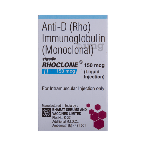 Rhoclone 150mcg Injection View Uses Side Effects Price And Substitutes 1mg
