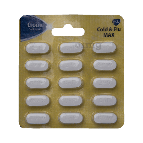 Crocin Cold Flu Max Tablet Buy Strip Of 15 Tablets At Best Price In India 1mg