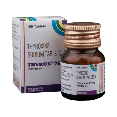 Thyrox 75 Tablet View Uses Side Effects Price And Substitutes 1mg