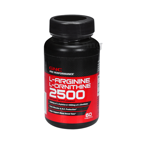 Gnc L Arginine And L Ornithine Tablet Buy Bottle Of 60 Tablets At Best Price In India 1mg