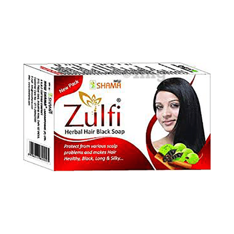 sarcoom Vervullen saai New Shama Zulfi Herbal Hair Black Soap: Buy packet of 75 gm Soap at best  price in India | 1mg