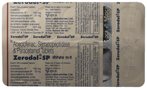 Zerodol Sp Tablet View Uses Side Effects Price And Substitutes 1mg