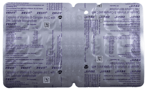 Zevit Capsule Buy Strip Of 30 Capsules At Best Price In India 1mg
