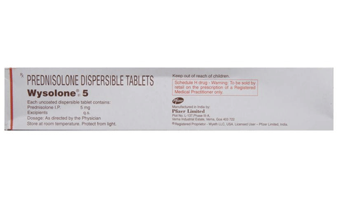 Wysolone 5 Tablet Dt View Uses Side Effects Price And Substitutes 1mg