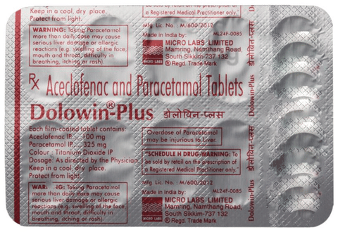 Dolowin Plus Tablet View Uses Side Effects Price And Substitutes 1mg