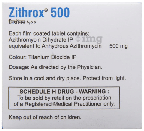 Azithromycin tablet zithrox 500