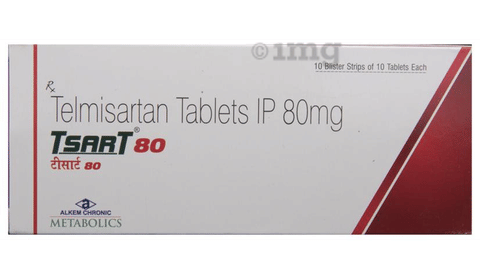 Tsart 80 Tablet View Uses Side Effects Price And Substitutes 1mg
