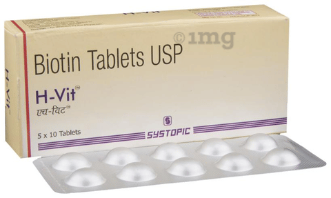 H Vit Biotin Tablet Buy Strip Of 10 Tablets At Best Price In India 1mg