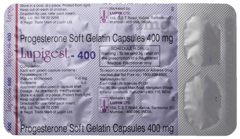 Lupigest 400 Soft Gelatin Capsule View Uses Side Effects Price And Substitutes 1mg