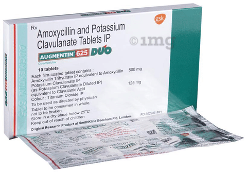 Augmentin 625 duo price