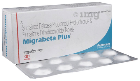 Propranolol 40 mgflunarizine 10 mg