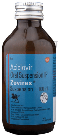 Zovirax suspension price