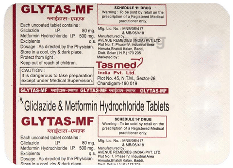 Glytas Mf Tablet View Uses Side Effects Price And Substitutes 1mg