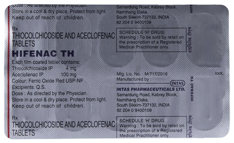 Hifenac Th Tablet View Uses Side Effects Price And Substitutes 1mg