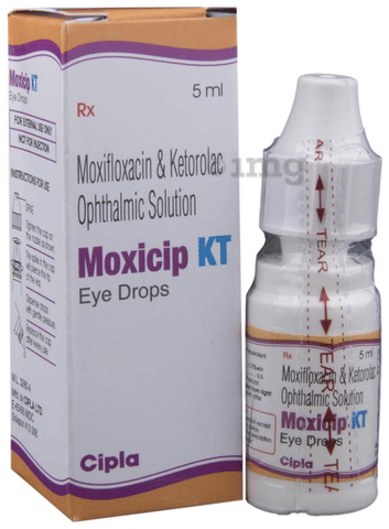Moxicip Kt Eye Drop View Uses Side Effects Price And Substitutes 1mg