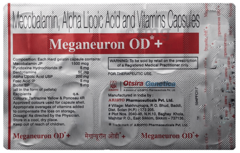 Meganeuron Od Plus Capsule View Uses Side Effects Price And Substitutes 1mg