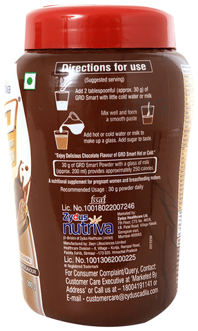 Grd Smart Powder Chocolate Buy Bottle Of 200 Gm Powder At Best Price In India 1mg