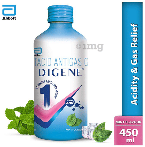 Digene Acidity Gas Relief Gel Mint Buy Bottle Of 450 Ml Oral Gel At Best Price In India 1mg