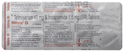 Telista D Tablet Sr View Uses Side Effects Price And Substitutes 1mg