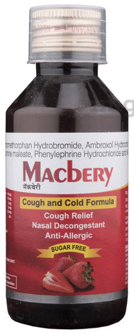 Macbery Syrup Strawberry Sugar Free