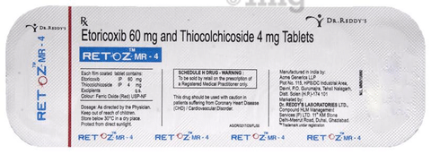 Retoz Mr 4 Tablet View Uses Side Effects Price And Substitutes 1mg