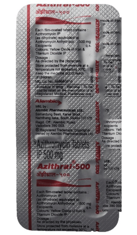 azithromycin 500mg od