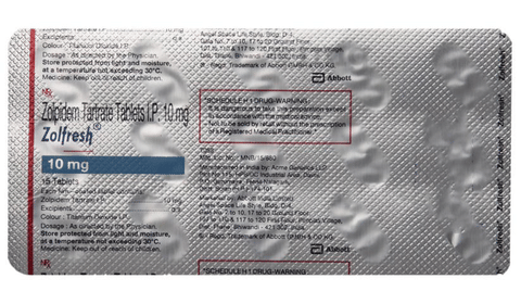 Zolpidem zolfresh 10 mg