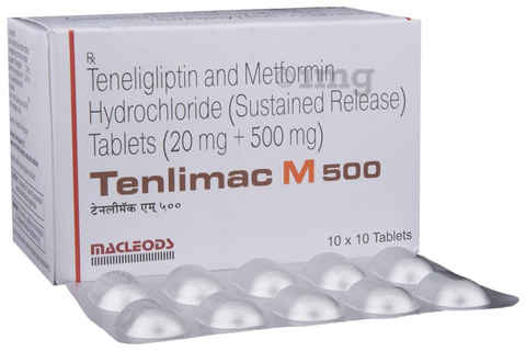 Tenlimac M 500 Tablet Sr View Uses Side Effects Price And Substitutes 1mg