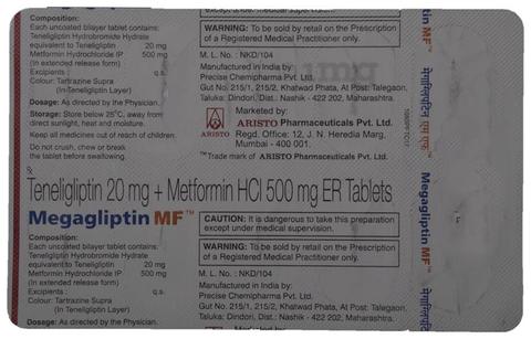Megagliptin Mf Tablet Er View Uses Side Effects Price And Substitutes 1mg Megagliptin Mf Tablet Er View Uses Side Effects Price And Substitutes 1mg
