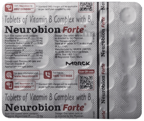 Neurobion Forte Tablet Buy Strip Of 30 Tablets At Best Price In India 1mg