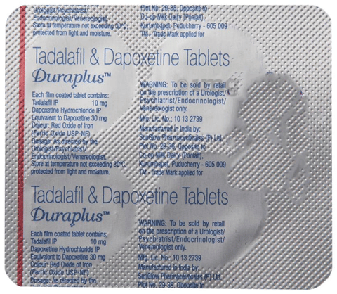 tadalafil dapoxetine tablets duraplus