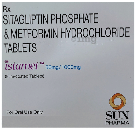 Istamet 50mg 1000mg Tablet View Uses Side Effects Price And Substitutes 1mg