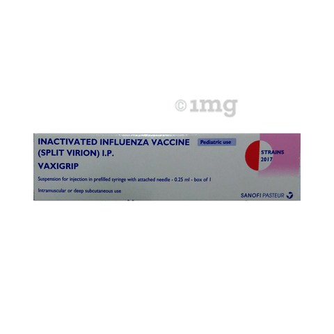 Vaxigrip Paediatric Vaccine View Uses Side Effects Price And Substitutes 1mg