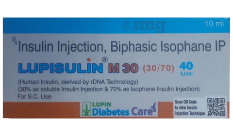 Lupisulin M 30 Solution For Injection 40iu Ml View Uses Side Effects Price And Substitutes 1mg