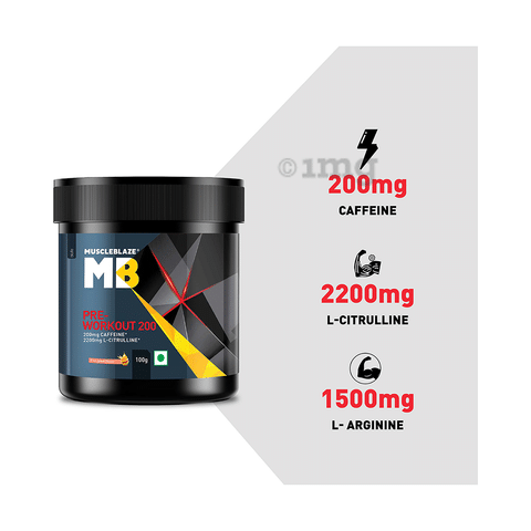Muscleblaze Pre Workout 200 Fruit Splash Buy Jar Of 100 Gm Powder At Best Price In India 1mg