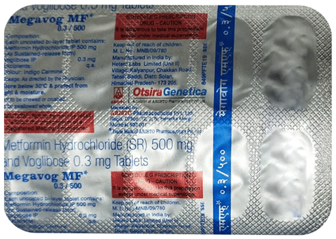 Megavog Mf 0 3 500 Tablet Sr View Uses Side Effects Price And Substitutes 1mg