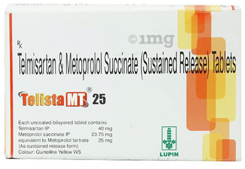 Telista Mt 25 Tablet Sr View Uses Side Effects Price And Substitutes 1mg