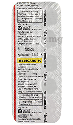 Nebicard 10 Tablet View Uses Side Effects Price And Substitutes 1mg