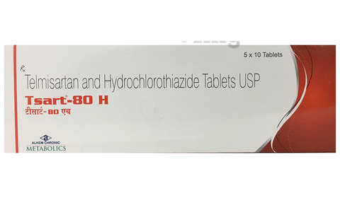 Tsart 80 H Tablet View Uses Side Effects Price And Substitutes 1mg
