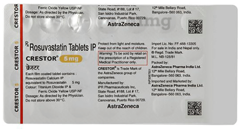 crestor 5mg cost