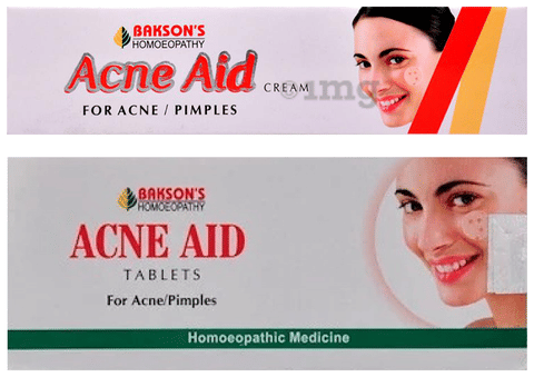 Bakson S Acne Aid Cream And Tablet Buy Packet Of 1 Kit At Best Price In India 1mg