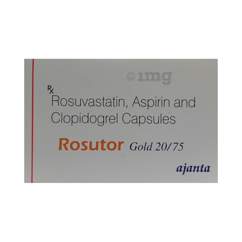 Rosutor Gold 20 75 Capsule View Uses Side Effects Price And Substitutes 1mg