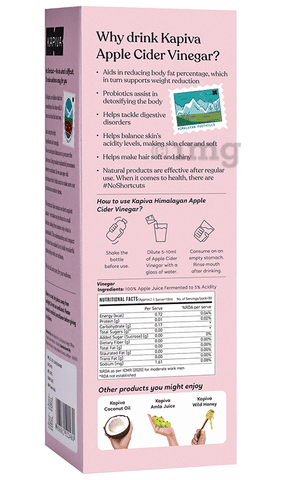 Kapiva Apple Cider Vinegar: Buy bottle of 500 ml Liquid at ...